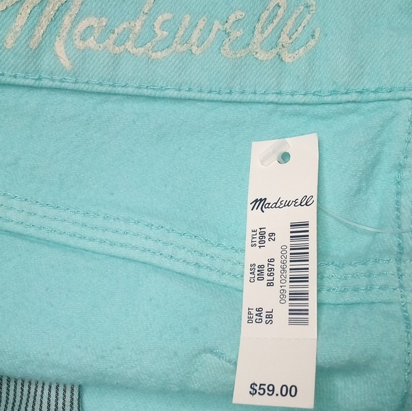 Madewell light blue short jeans - Picture 3 of 4